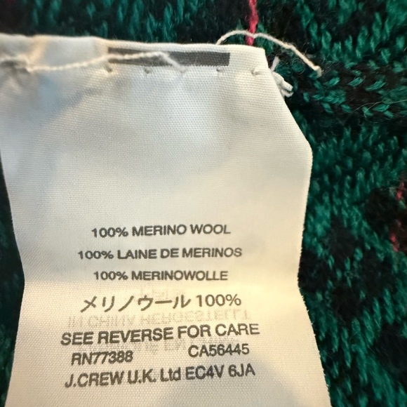 j crew tippi sweater In Festive Fair Isle Merino Wool Size XL - Picture 5 of 5